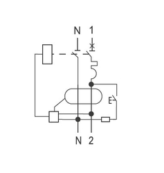 111148 Ex9NLE Jednomodulový proud.chránič+jistič 6kA, 1+Npól, B, 16A, 30mA, AC, Noark