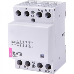 002464026 Stykač modulární 4P, 3M RD 63-40-230V AC/DC, ETI