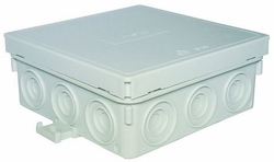 Krabice PFRAD 100100 odbočná, 100x100x37mm, IP55 šedá, PROTEC.class