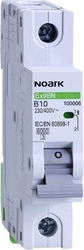 100006 Ex9BN 1P B10 Instalační jistič 6 kA,B,10A,1pól, Noark