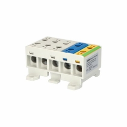 1006609 Svorka univerzální UK 35/3x1A+N/PE, 135A, 5pól., AL/CU, krytá, 3xŠ/M/Z, na DIN/panel, Eleman