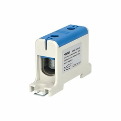 1006620 Svorka univerzální UK 95/1 N, 245A, 1pól., AL/CU, krytá, modrá, na DIN/panel, Pollmann Elektrotechnik