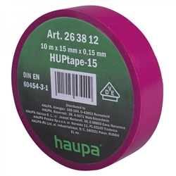 263812 Páska izolační PVC 15 mm x 10 m, fialová, Haupa