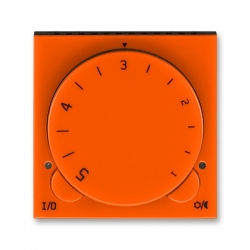 3292H-A10101 66 Termostat univerzální s otočným nastavením teploty, oranžová/kouř.černá, ABB Levit