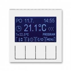 3292H-A10301 03 Termostat univerzální programovatelný, bílá/bílá, ABB Levit