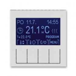 3292H-A10301 16 Termostat univerzální programovatelný, šedá/bílá, ABB Levit