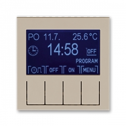 3292H-A20301 18 Hodiny spínací programovatelné (ovládací jednotka), macchiato/bílá, ABB Levit