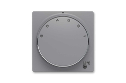 3292T-A00300 241 Kryt termostatu prostorového s otočným ovládáním, s upevňovací maticí, šedá, Zoni, ABB