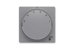 3292T-A00300 241 Kryt termostatu prostorového s otočným ovládáním, s upevňovací maticí, šedá, Zoni, ABB
