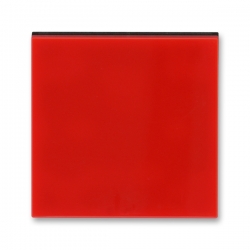 3559H-A00651 65 Kryt jednoduchý, červená/kouřová černá, ABB Levit