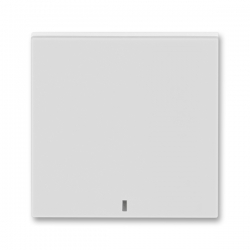 3559H-A00653 16 Kryt jednoduchý s čirým průzorem, šedá/bílá, ABB Levit
