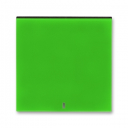 3559H-A00653 67 Kryt jednoduchý s čirým průzorem, zelená/kouřová černá, ABB Levit
