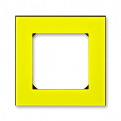 3901H-A05010 64 Rámeček jednonásobný, žlutá/kouřová černá, ABB Levit