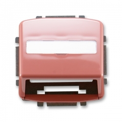 5014A-A100 R2 Kryt zásuvky komunikační s popisovým polem, vřesová červená, ABB Tango