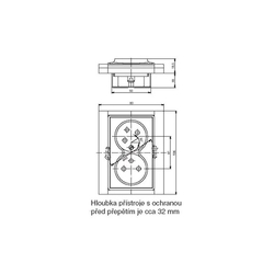 5583F-C02357 03 Zásuvka dvojnásobná s natoč. dutinou, s přepěťovou ochranou, s akust. sig., bílá/bílá, ABB Element, Time
