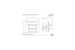 3299E-A02100 03 Snímač spínače automatického (rovina, úhel 180°), bílá/bílá, ABB Element, Time