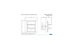 3299E-A02100 03 Snímač spínače automatického (rovina, úhel 180°), bílá/bílá, ABB Element, Time