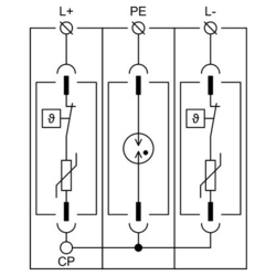 27232 HSA PV 600 M Svodič přepětí pro fotovoltaiku SPD PV typ 2