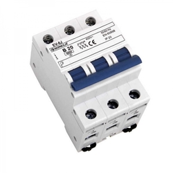 01-3020202B EV Jistič EV-6J (6 kA) 3P B 20A, Bonega