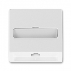 5013C-A00213 B1 Kryt zásuvky telefonní jednonásobné (pro přístroj 5013U), jasně bílá, ABB Classic