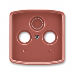 5011A-A00300 R2 Kryt zásuvky televizní, rozhlasové a satelitní, vřesová červená, ABB Tango