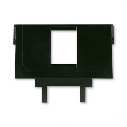 5014A-B1017 Nosná maska pro 1 komunikační zásuvku keystone, černá, ABB