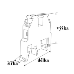 A121111 RSA 2,5 A Svorka řadová - bílá, Elektro Bečov