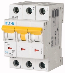 PL7-B25/3 (263391) Jistič 3P 25A B 10kA, EATON