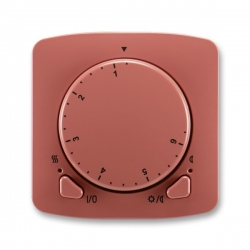 3292A-A10101 R2 Termostat univerzální otočný (ovládací jednotka), vřesová červená, ABB Tango