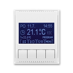 3292E-A10301 03 Termostat univerzální programovatelný (ovládací jednotka), bílá/bílá, ABB Element, Time