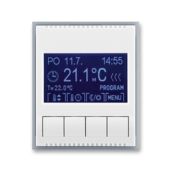 3292E-A10301 04 Termostat univerzální programovatelný (ovládací jednotka), bílá/ledová šedá, ABB, Element