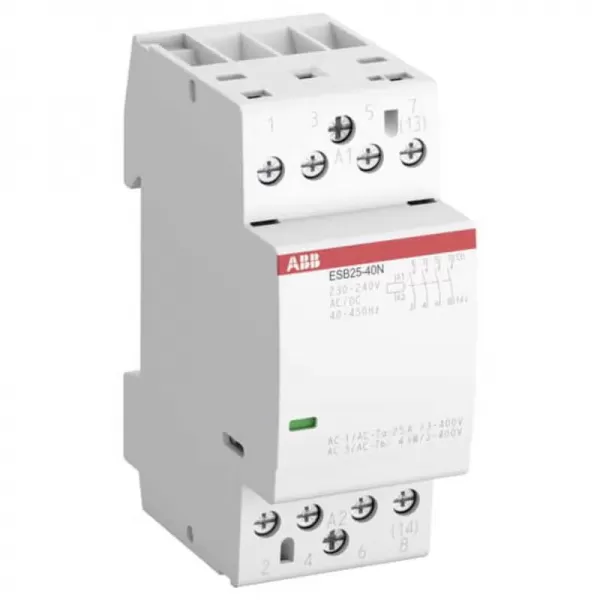 1SAE231111R0140 ESB25-40N-01 Stykač instalační 4P, 4 zapínací kontakty 24V AC/DC, ABB