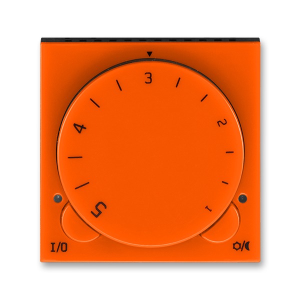 3292H-A10101 66 Termostat univerzální s otočným nastavením teploty, oranžová/kouř.černá, ABB Levit