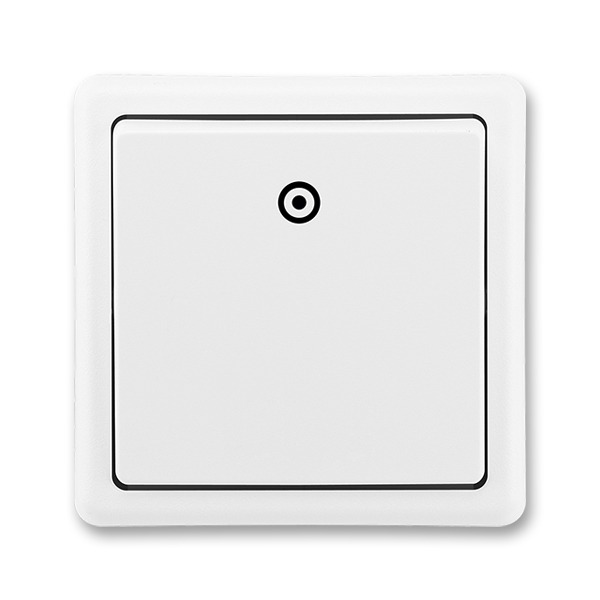 3553-80289 B1 Tlačítkový ovládač zapínací, řazení 1/0, jasně bílá, ABB Classic