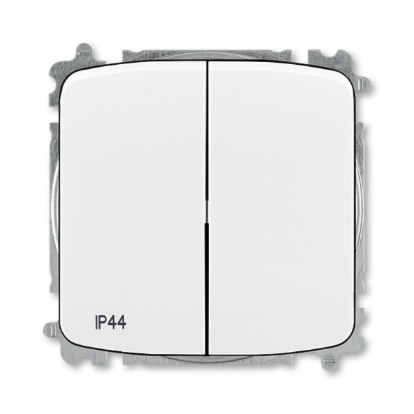 3559A-A05940 B Přepínač sériový s krytem, řazení 5, IP44, bezšroubové svorky, bílá, ABB