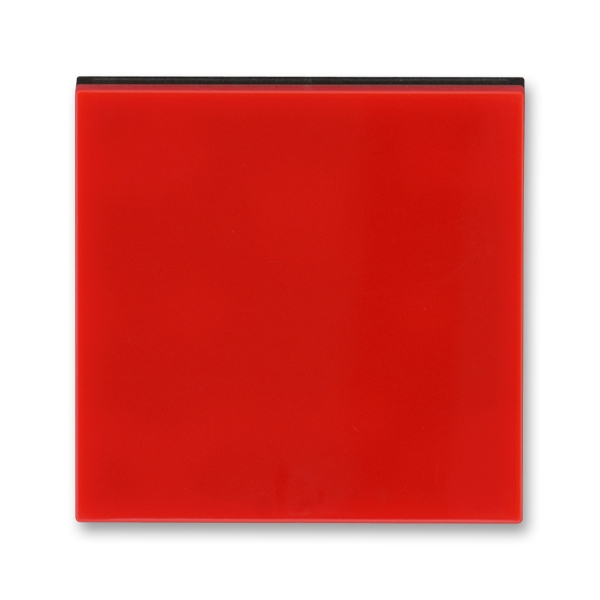 3559H-A00651 65 Kryt jednoduchý, červená/kouřová černá, ABB Levit