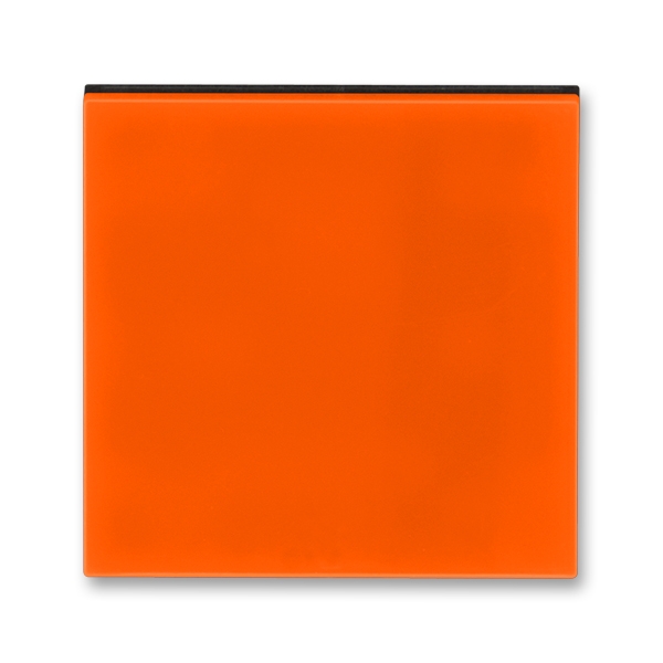 3559H-A00651 66 Kryt jednoduchý, oranžová/kouřová černá, ABB Levit
