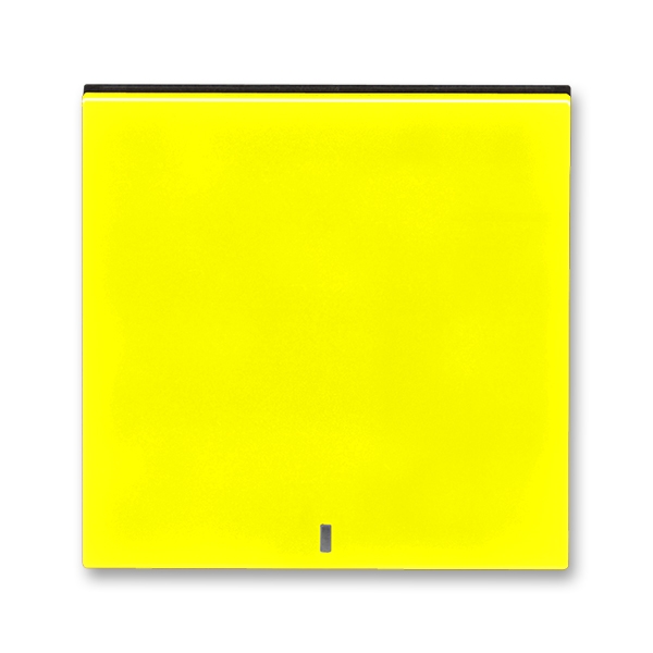 3559H-A00653 64 Kryt jednoduchý s čirým průzorem, žlutá/kouřová černá, ABB Levit