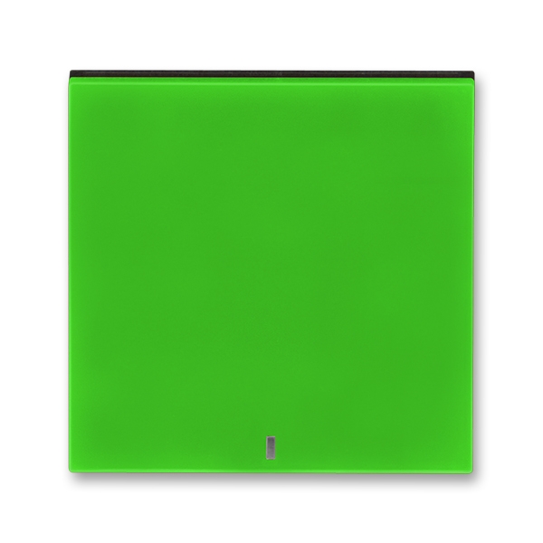 3559H-A00653 67 Kryt jednoduchý s čirým průzorem, zelená/kouřová černá, ABB Levit
