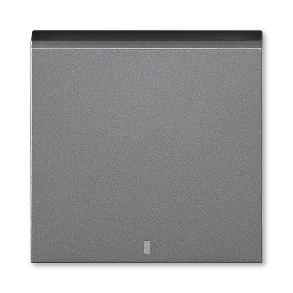3559H-A00653 69 Kryt jednoduchý s čirým průzorem, ocelová/kouřová černá, ABB Levit M