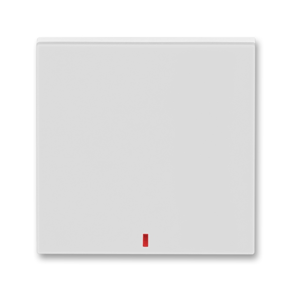 3559H-A00655 16 Kryt jednoduchý s červeným průzorem, šedá/bílá, ABB Levit