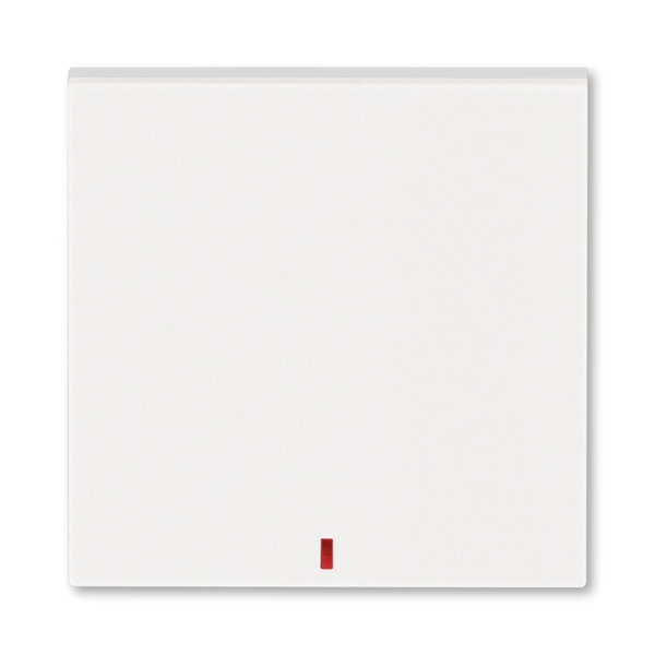 3559H-A00655 68 Kryt jednoduchý s červeným průzorem, perleťová/ledová bílá, ABB Levit M