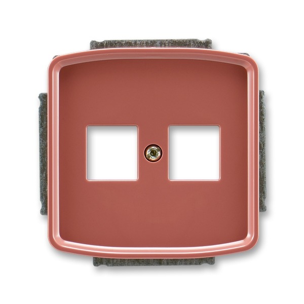 5014A-A02018 R2 Kryt zásuvky komunikační se třmenem, vřesová červená, ABB Tango
