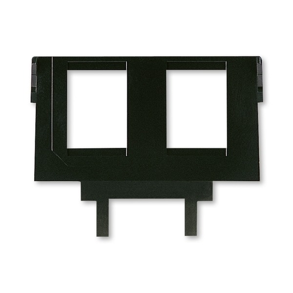 5014A-B1018 Nosná maska pro 2 komunikační zásuvky keystone, černá, ABB